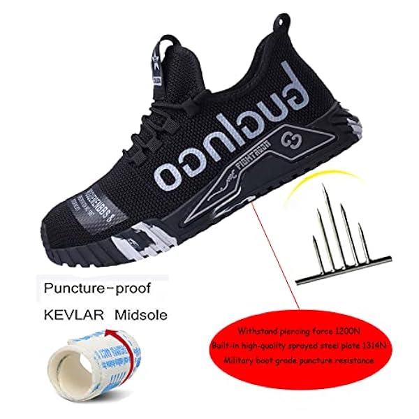 Stalen Top Cap Schoenen Voor Heren,Ademende Veiligheidstrainers Dames Lichtgewicht Veiligheidsschoenen Voor Unisex,▁